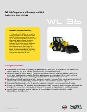 Încărcătoare pe roți Wacker Neuson WL 36