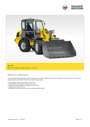 Încărcătoare pe roți Wacker Neuson WL 36