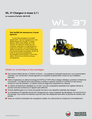 Încărcătoare pe roți Wacker Neuson WL 37