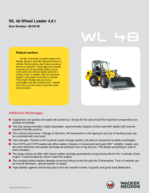 Încărcătoare pe roți Wacker Neuson WL 48