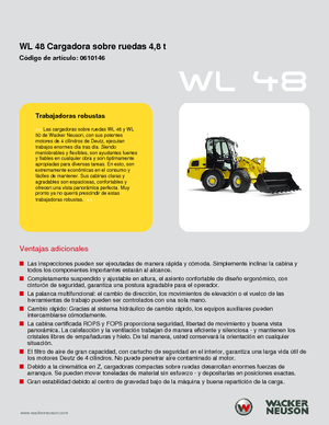 Încărcătoare pe roți Wacker Neuson WL 48