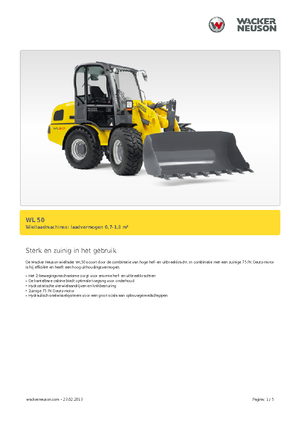 Încărcătoare pe roți Wacker Neuson WL 50