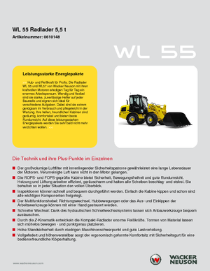 Încărcătoare pe roți Wacker Neuson WL 55