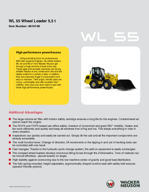 Încărcătoare pe roți Wacker Neuson WL 55
