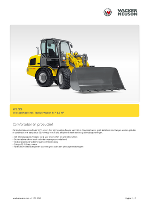 Încărcătoare pe roți Wacker Neuson WL 55