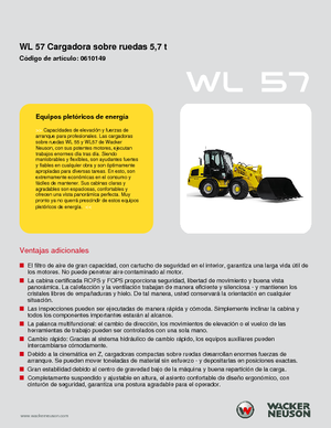 Încărcătoare pe roți Wacker Neuson WL 57