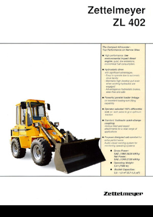 Încărcătoare pe roți Zettelmeyer ZL 402