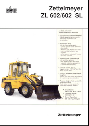 Încărcătoare pe roți Zettelmeyer ZL 602 SL