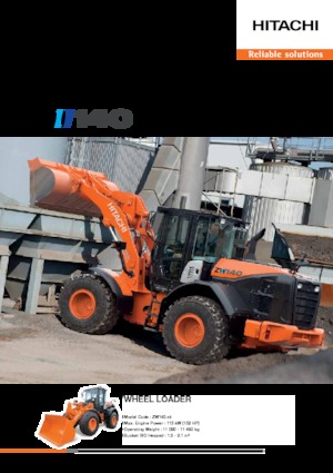 Încărcătoare pe roți Hitachi ZW140-5B