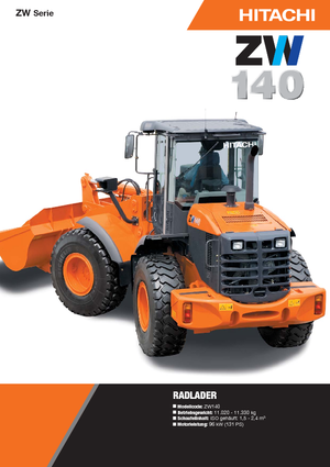 Încărcătoare pe roți Hitachi ZW 140