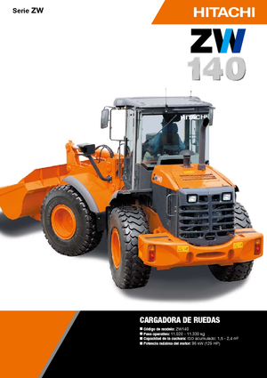 Încărcătoare pe roți Hitachi ZW 140