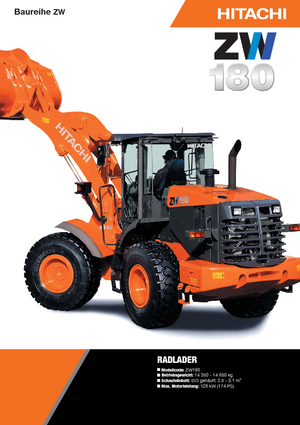 Încărcătoare pe roți Hitachi ZW 180