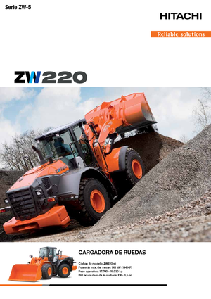Încărcătoare pe roți Hitachi ZW 220-5