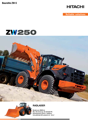 Încărcătoare pe roți Hitachi ZW250-5B