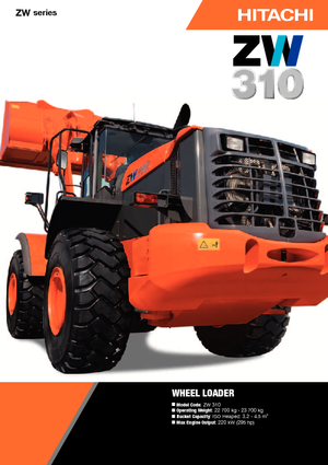 Încărcătoare pe roți Hitachi ZW 310