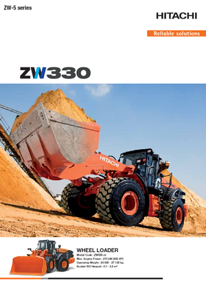 Încărcătoare pe roți Hitachi ZW 330-5