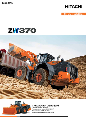 Încărcătoare pe roți Hitachi ZW 370-5