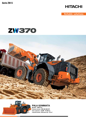 Încărcătoare pe roți Hitachi ZW 370-5