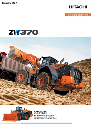 Încărcătoare pe roți Hitachi ZW 370-5