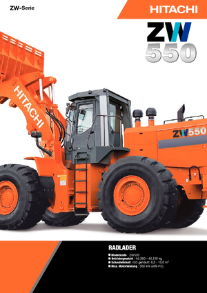 Încărcătoare pe roți Hitachi ZW 550