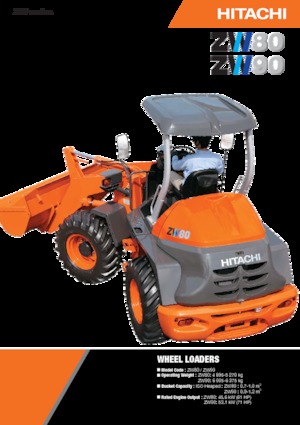 Încărcătoare pe roți Hitachi ZW80