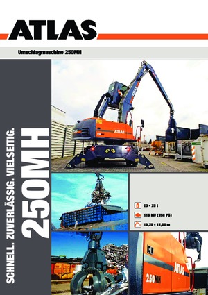 Excavatoare pe roți Atlas 250 MH