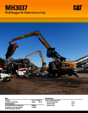 Excavatoare pe roți Caterpillar MH 3037