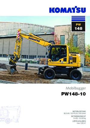 Excavatoare pe roți Komatsu PW148-10