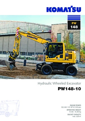 Excavatoare pe roți Komatsu PW148-10