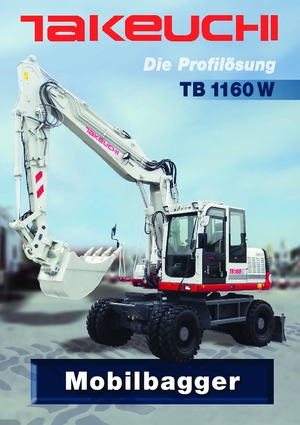 Excavatoare pe roți Takeuchi TB 1160 W