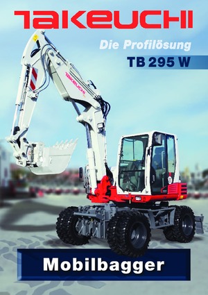 Excavatoare pe roți Takeuchi TB 295 W