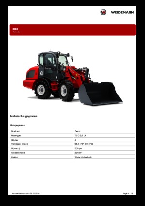 Încărcătoare pe roți Weidemann 3080