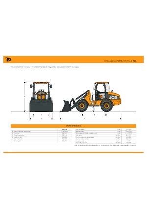 Încărcătoare pe roți JCB 406