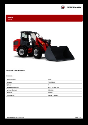 Încărcătoare pe roți Weidemann 4080LP