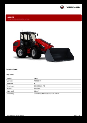 Încărcătoare pe roți Weidemann 4080LPT