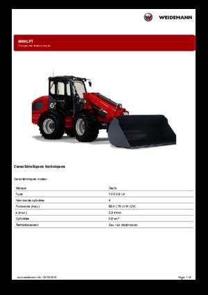 Încărcătoare pe roți Weidemann 4080LPT