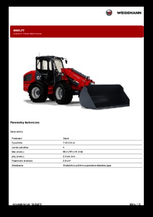 Încărcătoare pe roți Weidemann 4080LPT
