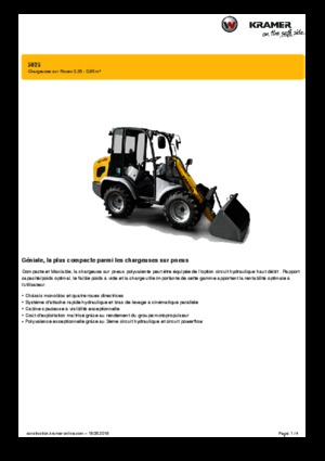 Încărcătoare pe roți Kramer 5025