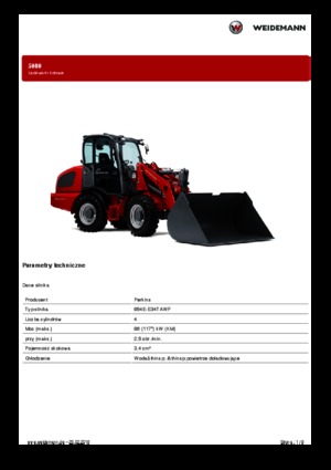 Încărcătoare pe roți Weidemann 5080T