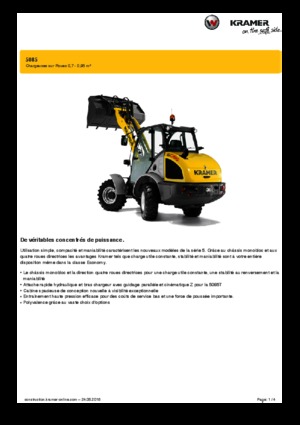 Încărcătoare pe roți Kramer 5085