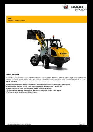 Încărcătoare pe roți Kramer 5085