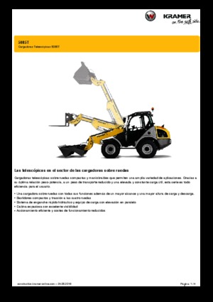 Încărcătoare pe roți Kramer 5085 T