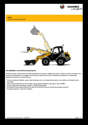 Încărcătoare pe roți Kramer 5085 T