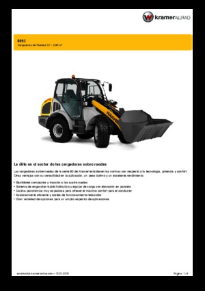 Încărcătoare pe roți Kramer 8095