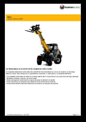 Încărcătoare pe roți Kramer 8095 T