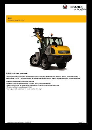 Încărcătoare pe roți Kramer 8105