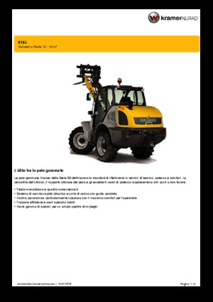 Încărcătoare pe roți Kramer 8115