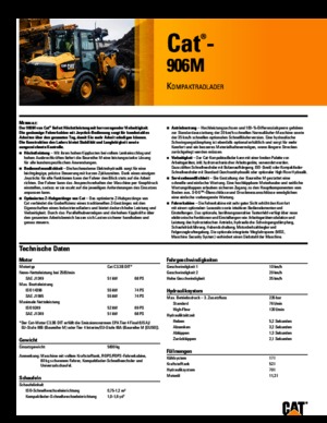 Încărcătoare pe roți Caterpillar 906M