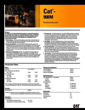 Încărcătoare pe roți Caterpillar 908M