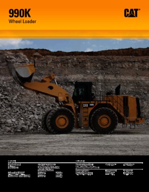 Încărcătoare pe roți Caterpillar 990K